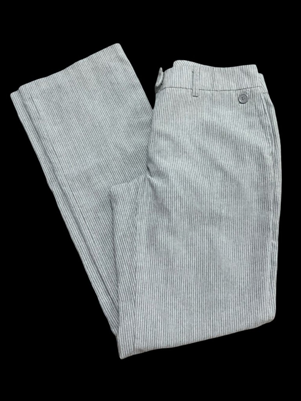 Gray/White Pinstripe Dress Pant